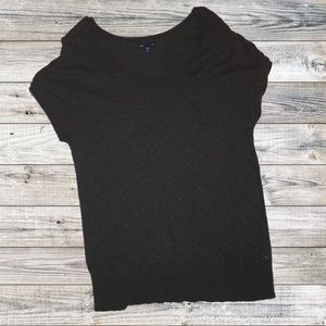Gap Dark Gray short sleeve sweater top (sz L)